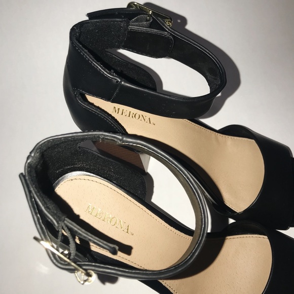 Black Merona Wedges - Picture 3 of 4